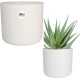 Elho Round Indoor Flowerpot, 22 cm - White